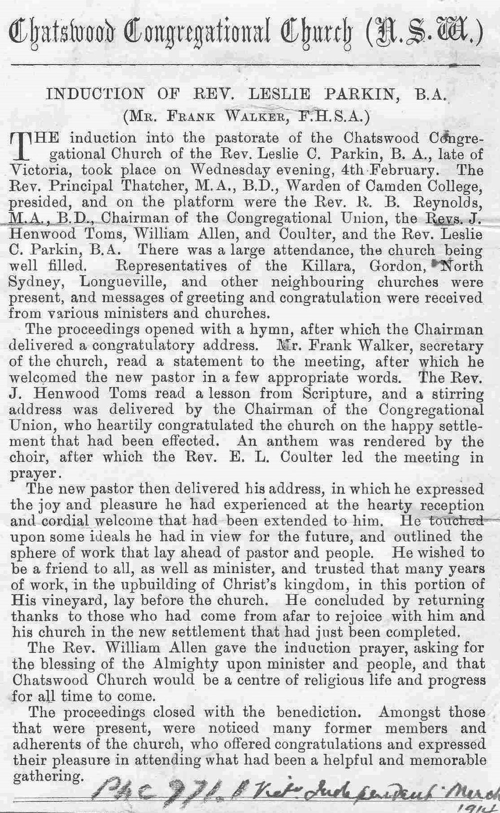 Leslie Clarence Parkin