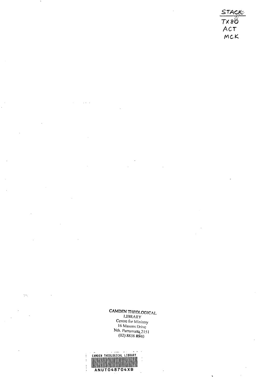 Baptism - Congregational - Narraweena - 1954 to 1955