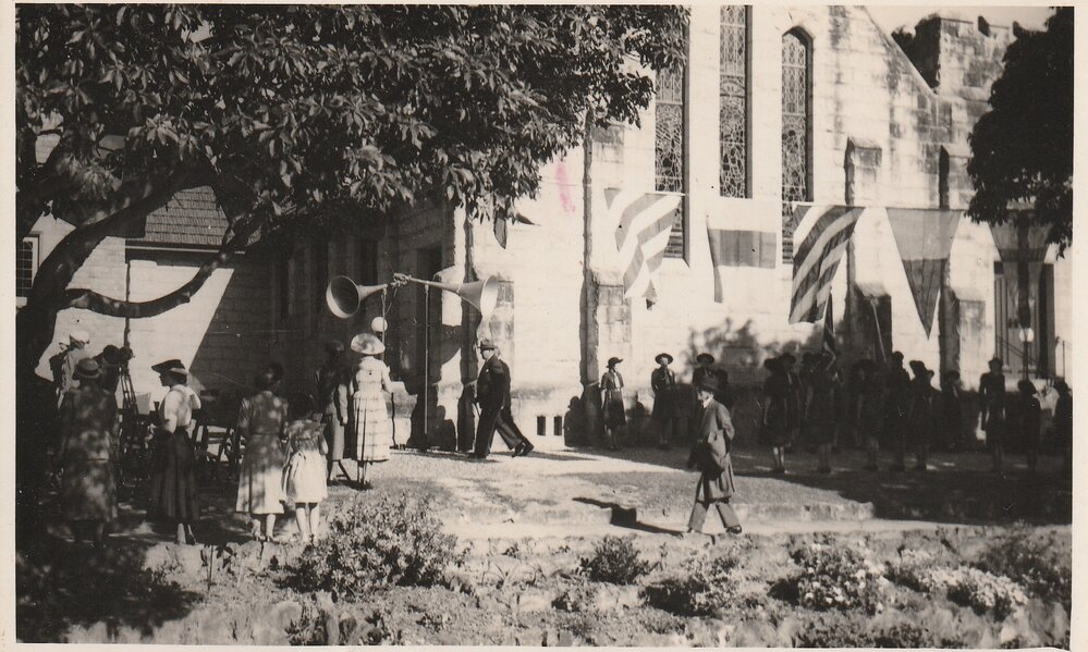 Governor Sir John Northcott at opening Memorial Hall, Killara Congregational Church 1952