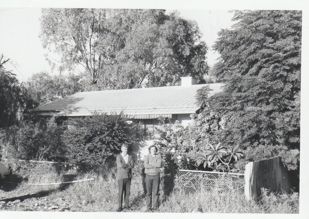 Far West Mission, Wilcannia parsonage with Revs R. Thompson and A. Burch