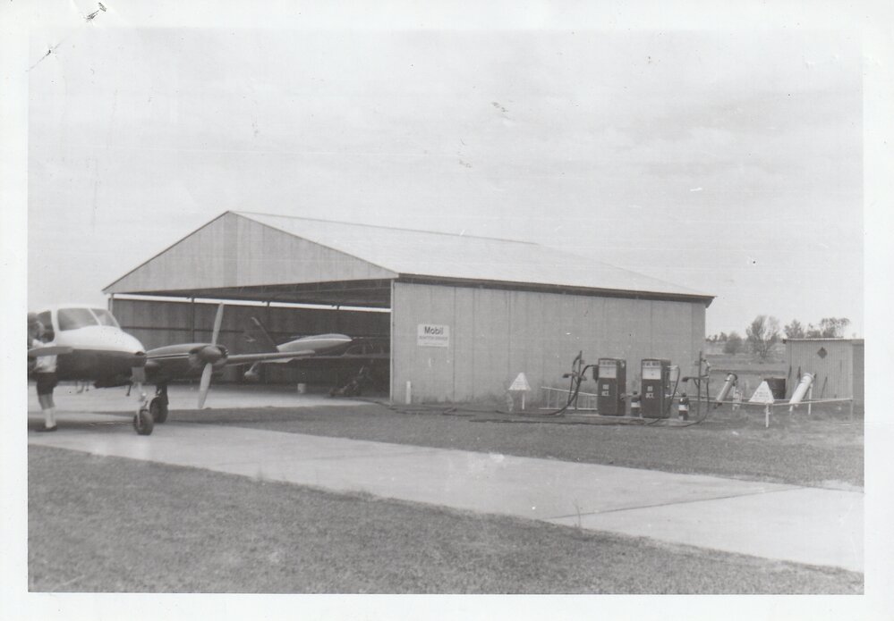 Far West Mission aircraft and hangar