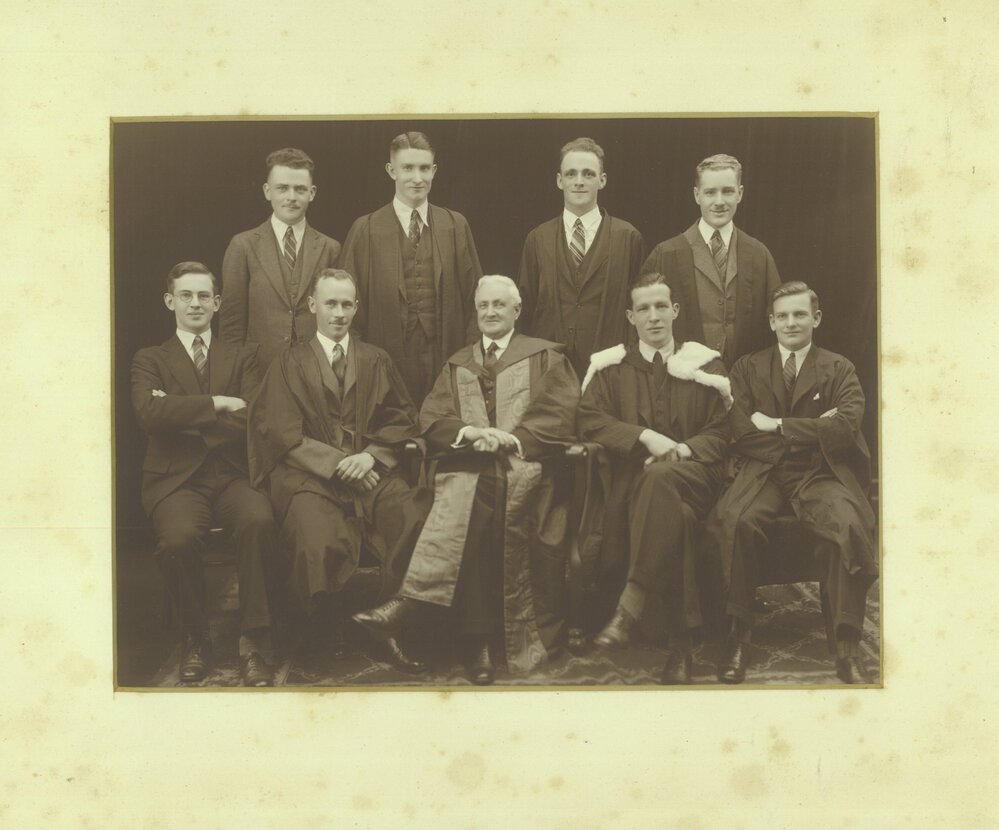 Camden College - Warden and students 1937