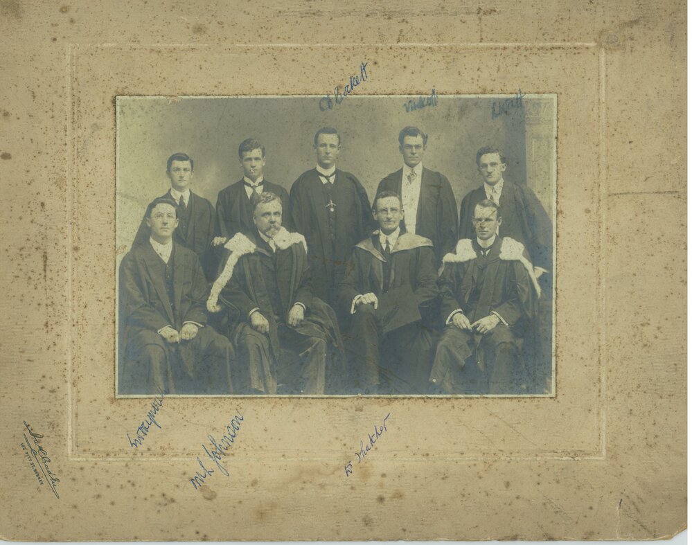Camden College - Warden and students - circa 1911