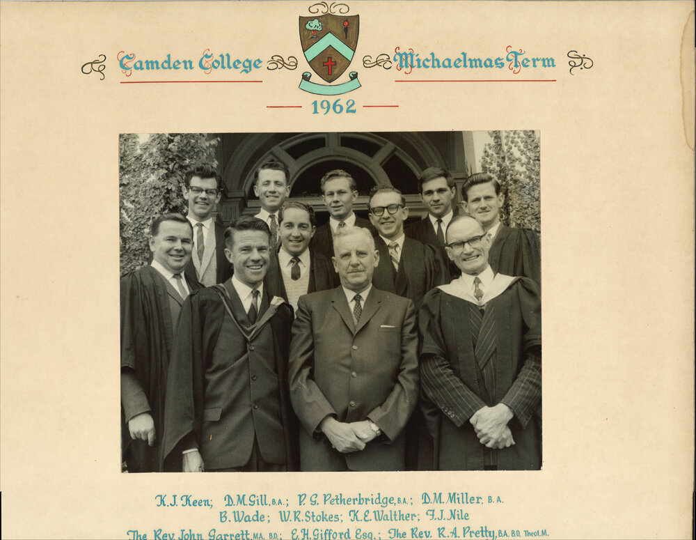 Camden College - Principal and students 1962
