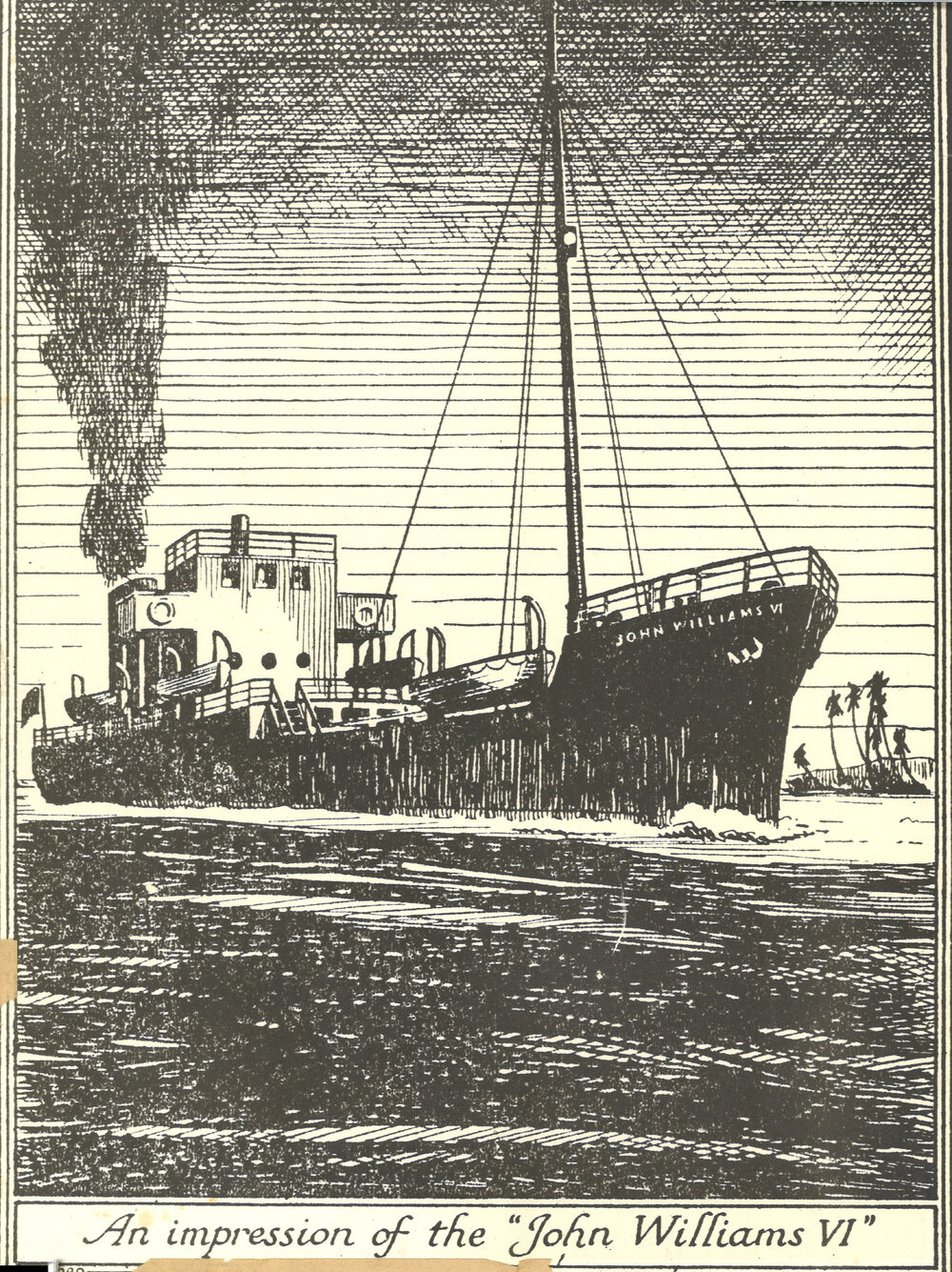 London Missionary Society ship, the John Williams VI