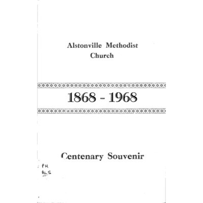 Alstonville Methodist Church, 1868-1968, centenary souvenir.