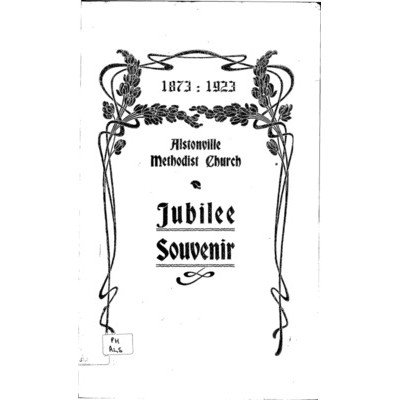 Alstonville Methodist Church, jubilee souvenir, 1873-1923.