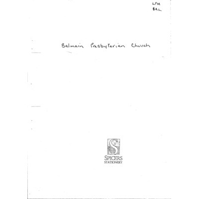 Excavating the second Balmain Presbyterian Church