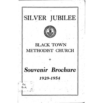 Blacktown Methodist Church, silver jubilee, souvenir brochure 1929-1954.