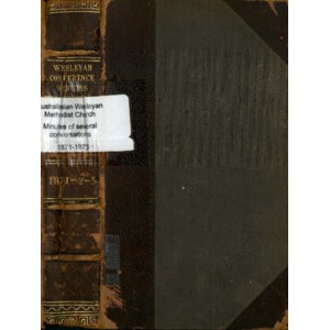 Australasian Wesleyan Methodist church; Minutes of several conversations between ministers