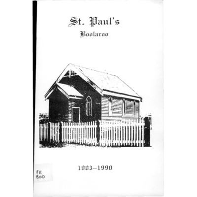 St. Paul's, Boolaroo, 1903-1990.