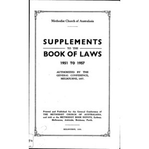 Methodist Church of Australasia : Supplement to Laws.