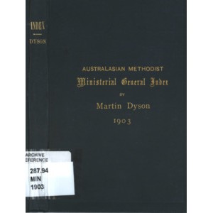 Australasian Methodist Ministerial General Index