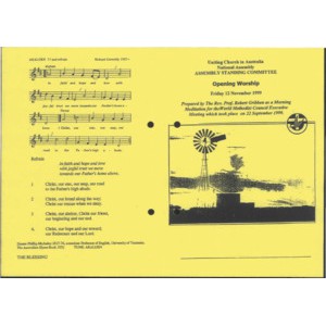 Assembly Standing Committee - Orders of Worship - Nov 1999