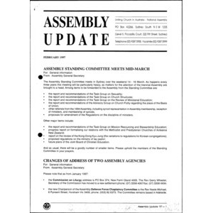 Assembly Update. Feb. 1997 – Dec. 1998