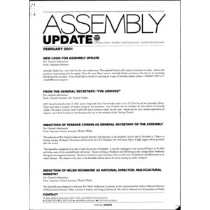 Assembly Update. Feb. – Dec. 2001