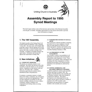 Assembly Reports to Synods, and issues of National Matters : National Assembly’s Report to the Synods,