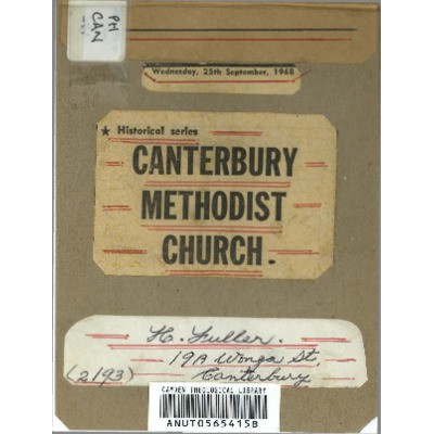 Canterbury Methodist Church.