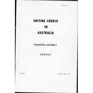 First Assembly - Agenda and Working Papers