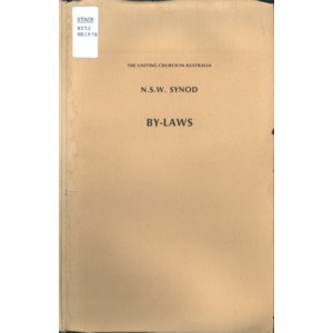By Laws of the N.S.W Synod of the Uniting Church in Australia