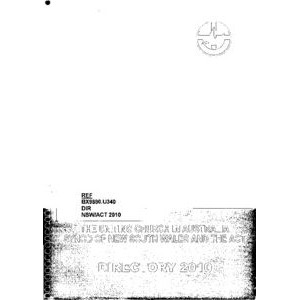 Directory (Synod of NSW and the ACT) - 2010