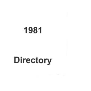 Directory (NSW Synod) - 1981