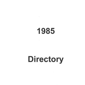 Directory (NSW Synod) - 1985
