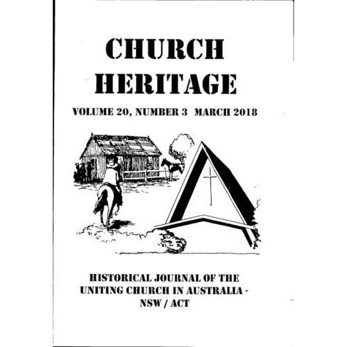 Church Heritage, Volume 20, Number 3