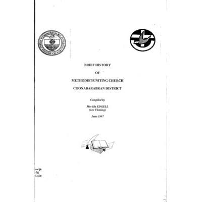 Brief history of Methodist/Uniting Church, Coonabarabran District.