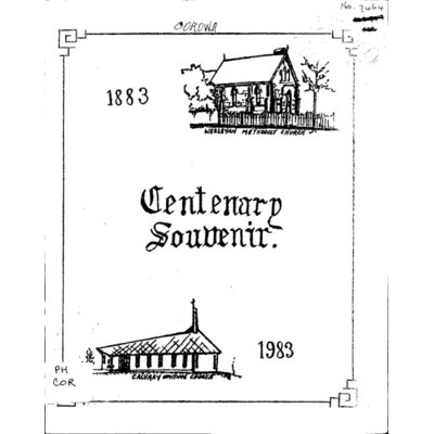 Centenary souvenir, 1883-1983: Corowa Uniting Church.
