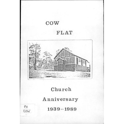 Cow Flat; church anniversary 1939-1989.