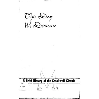 This day we dedicate : a brief history of the Crookwell Circuit 1847-1943.