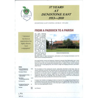 57 years at Denistone East 1953-2010: Denistone East Uniting Church 1953-2010