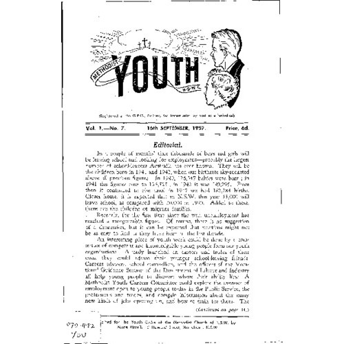 Methodist Youth Vol. 1 No. 7