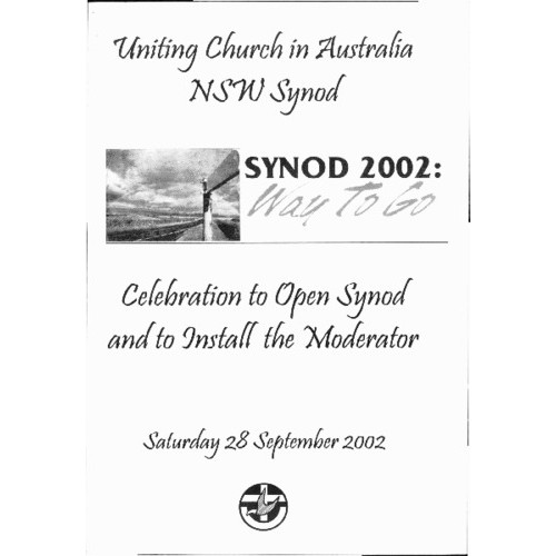 Celebration to open Synod and install Moderator