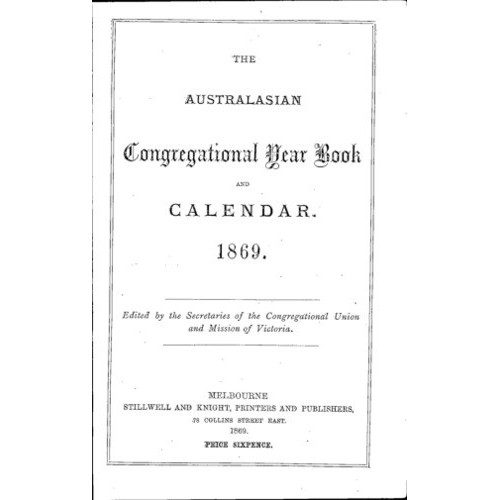 Australasian Congregational Yearbook