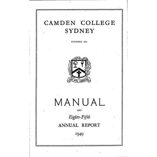 Camden College Sydney. Annual Reports