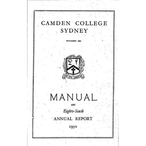 Camden College Sydney. Annual Reports