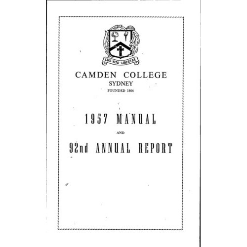 Camden College Sydney. Annual Reports