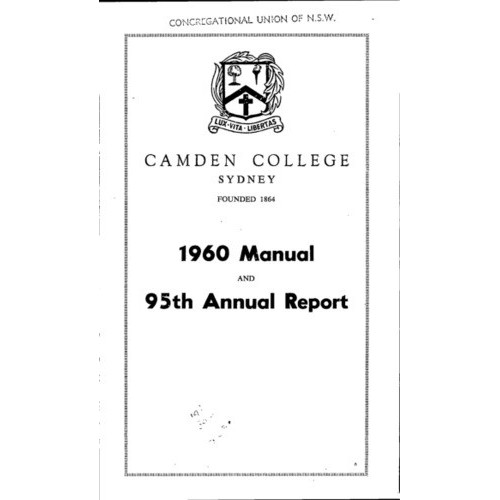Camden College Sydney. Annual Reports