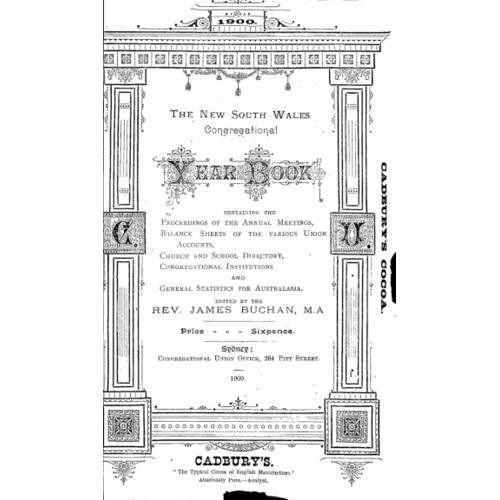 Congregational Union of N.S.W. Year Book