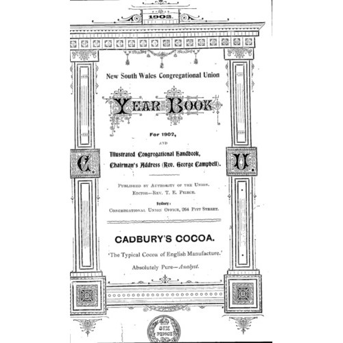 Congregational Union of N.S.W. Year Book