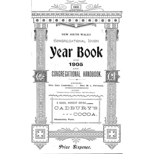 Congregational Union of N.S.W. Year Book