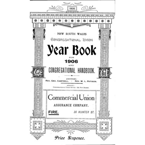 Congregational Union of N.S.W. Year Book