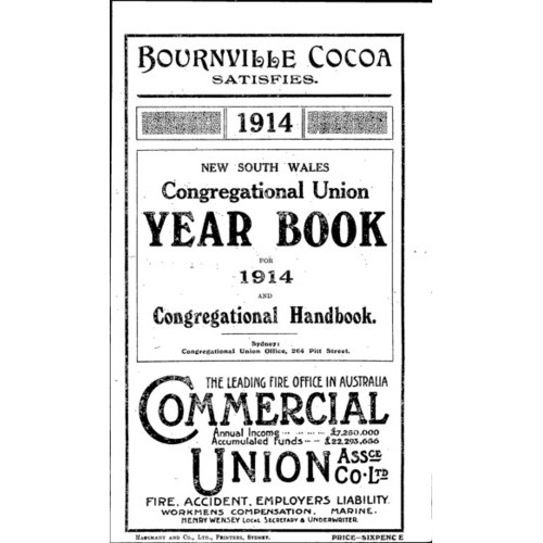 Congregational Union of N.S.W. Year Book