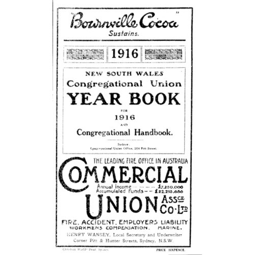 Congregational Union of N.S.W. Year Book