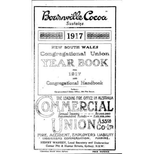 Congregational Union of N.S.W. Year Book