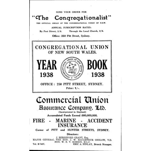 Congregational Union of N.S.W. Year Book