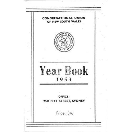 Congregational Union of N.S.W. Year Book
