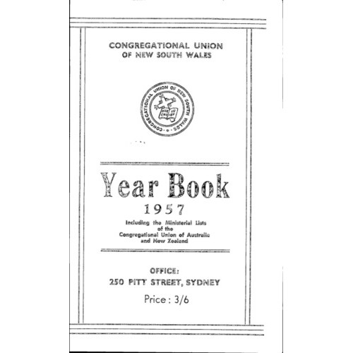 Congregational Union of N.S.W. Year Book